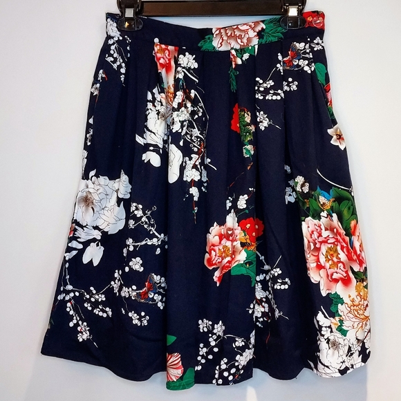 Grace Karin Floral Pleated Skirt - Picture 8 of 8
